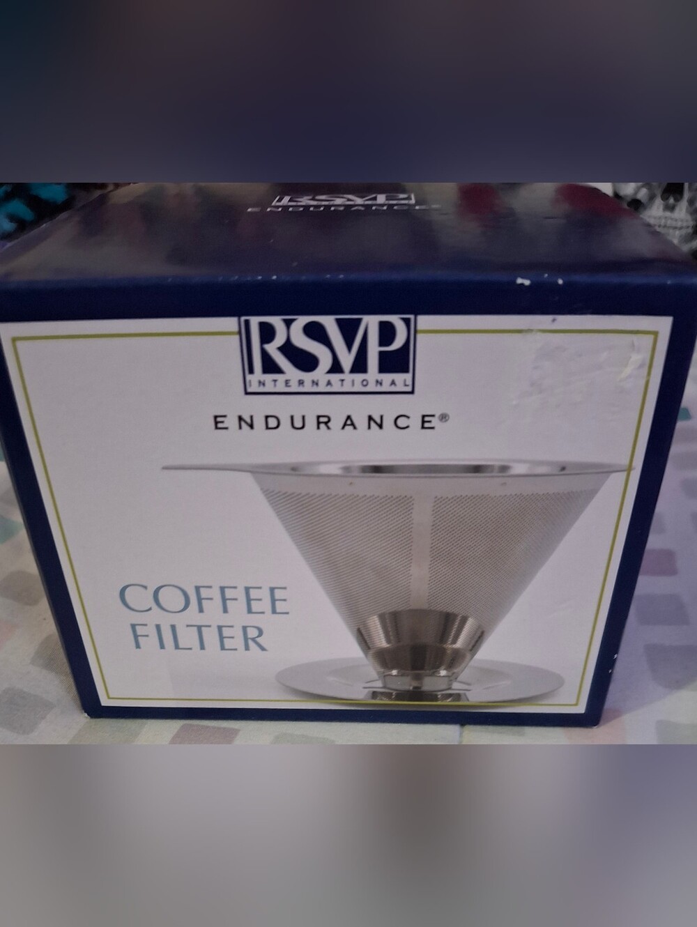 RSVP International Stainless Steel Pour Over Coffee Filter New In Box